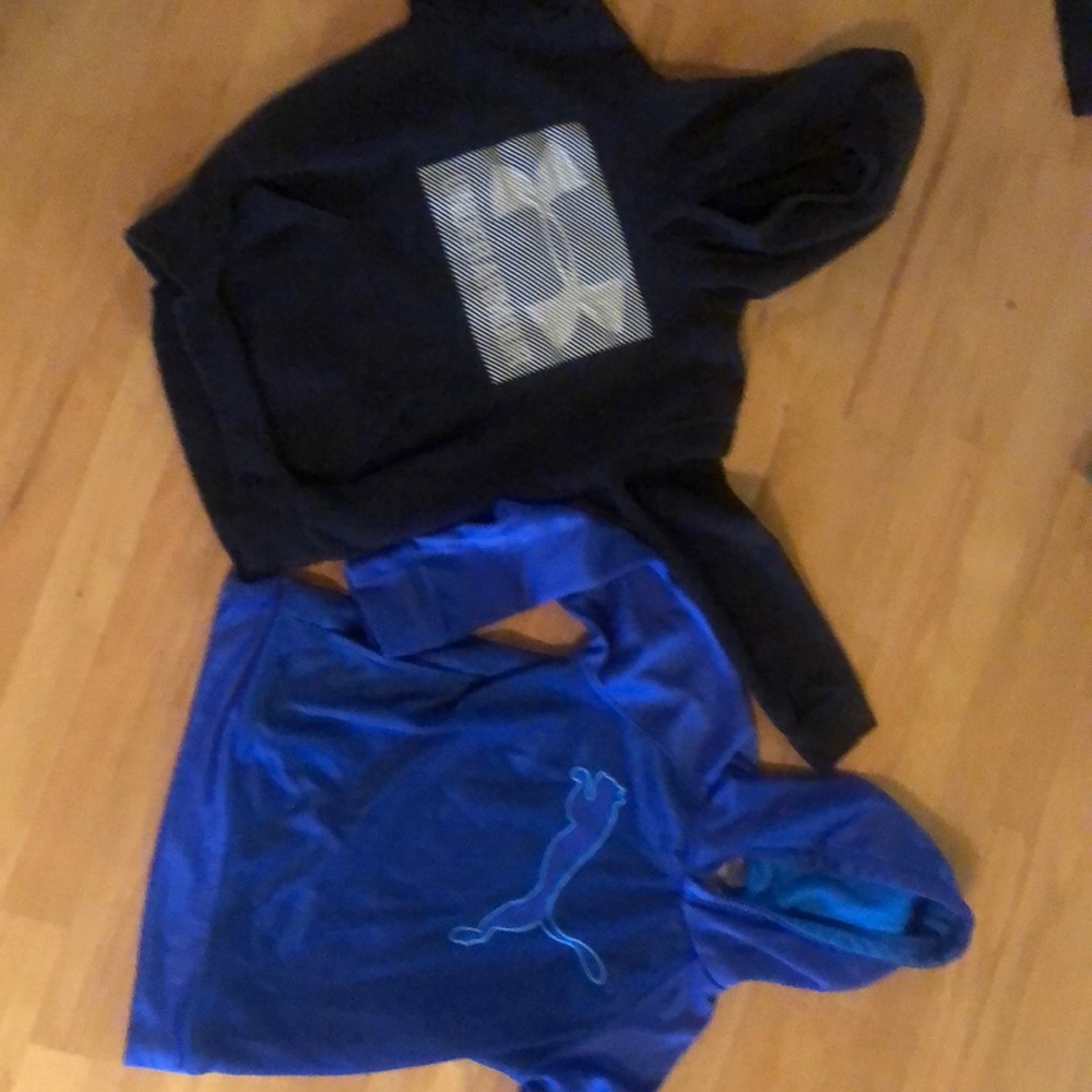 COPY - Boys Medium Puma and Under Armour Hoodie
